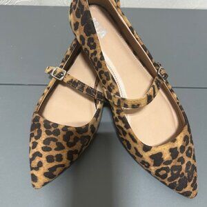 MIA Leopard Print Flats
